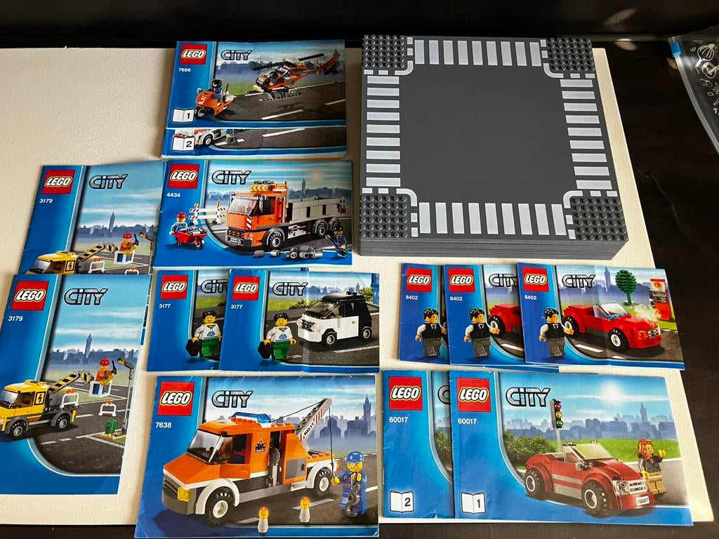 Lego voertuigen en wegenplaten (straat), Lego, Ophalen of Verzenden, Compleet, Complete set