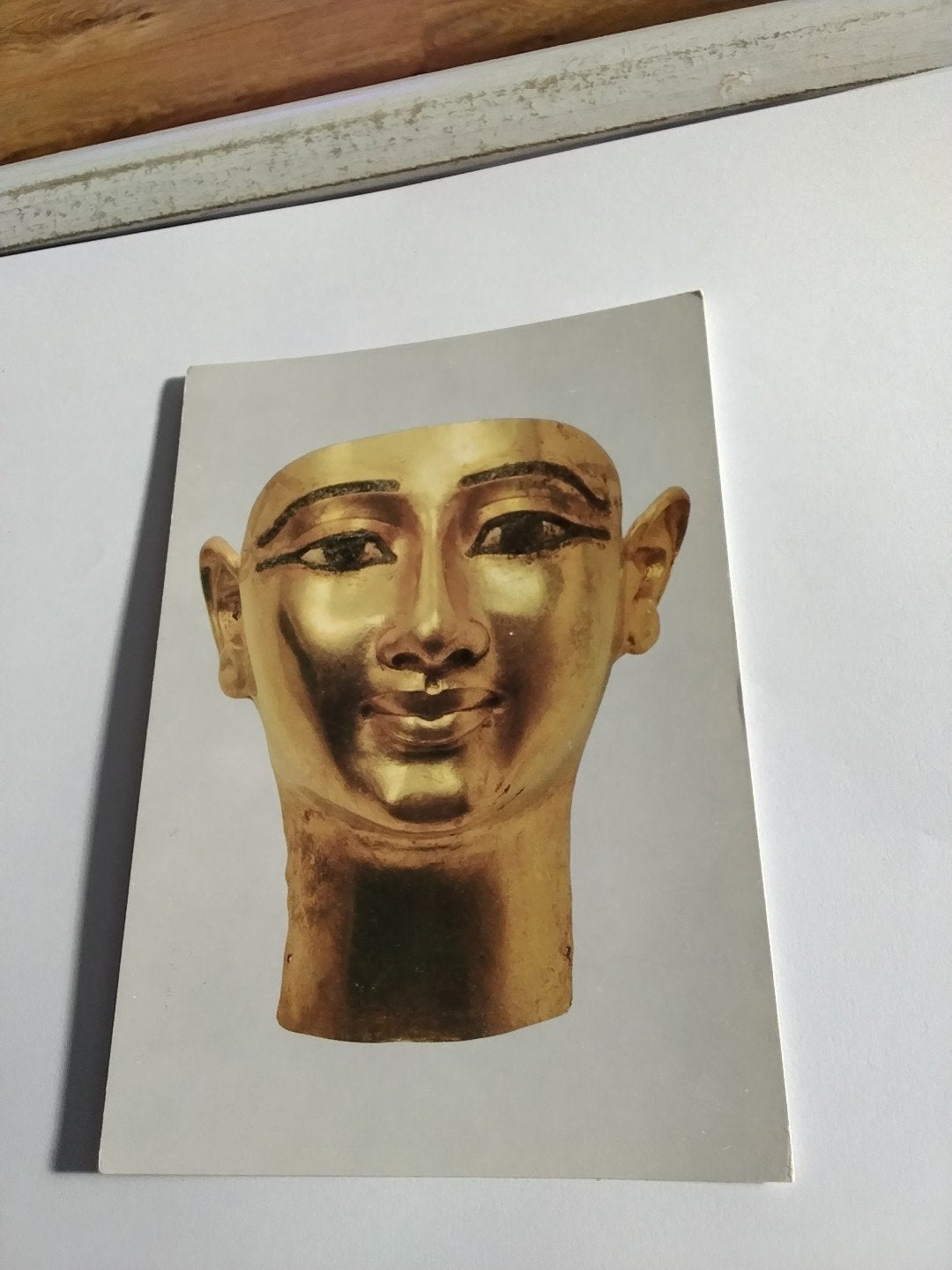 Oude kaart: Egyptische mummie masker - Wenen-djebau-en djed, Ophalen of Verzenden, 1960 tot 1980, Gelopen, Politiek en Historie