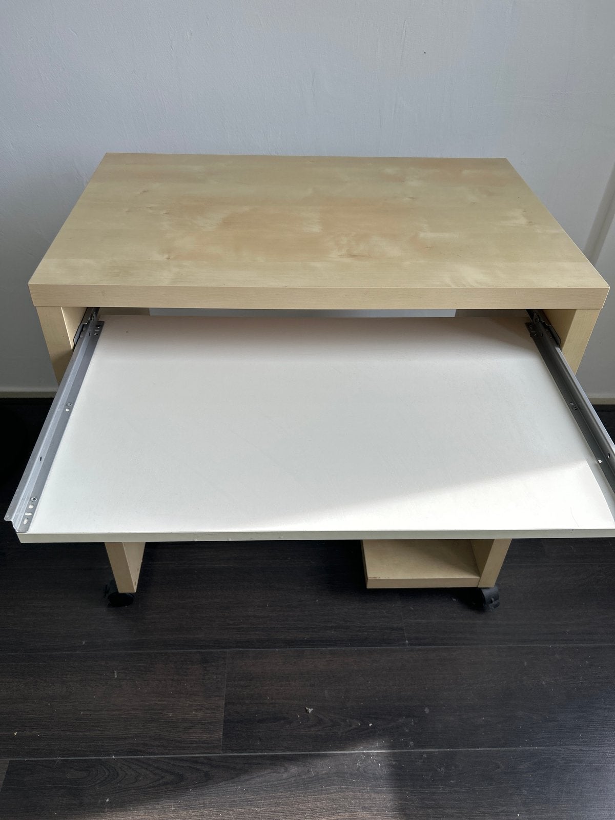 Compact computerbureau met uitschuifbaar toetsenbordblad, Ophalen, Gebruikt, 70 tot 120 cm, 40 tot 80 cm
