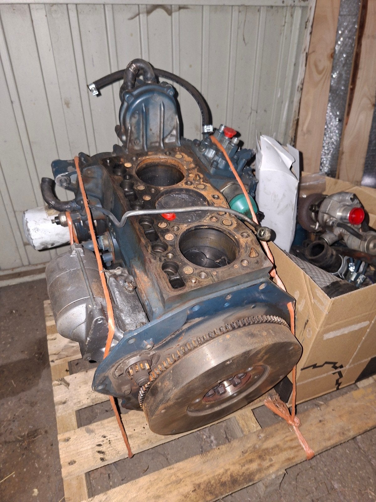 Motorblok shovel, Ophalen, Gebruikt
