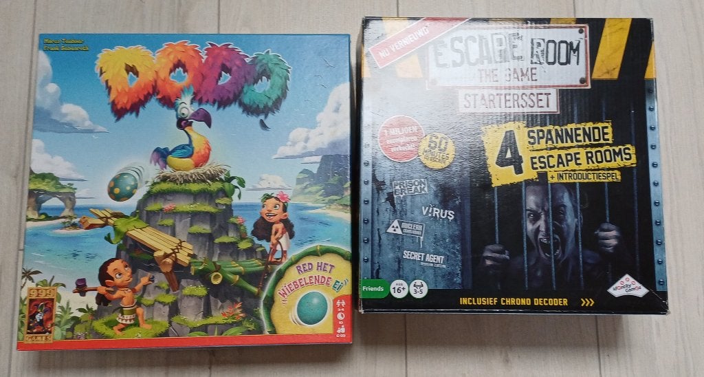 Z.G.A.N. Dodo 3D bordspel & NIEUW 4 escaperoom spellen, Drie of vier spelers, Ophalen, Nieuw