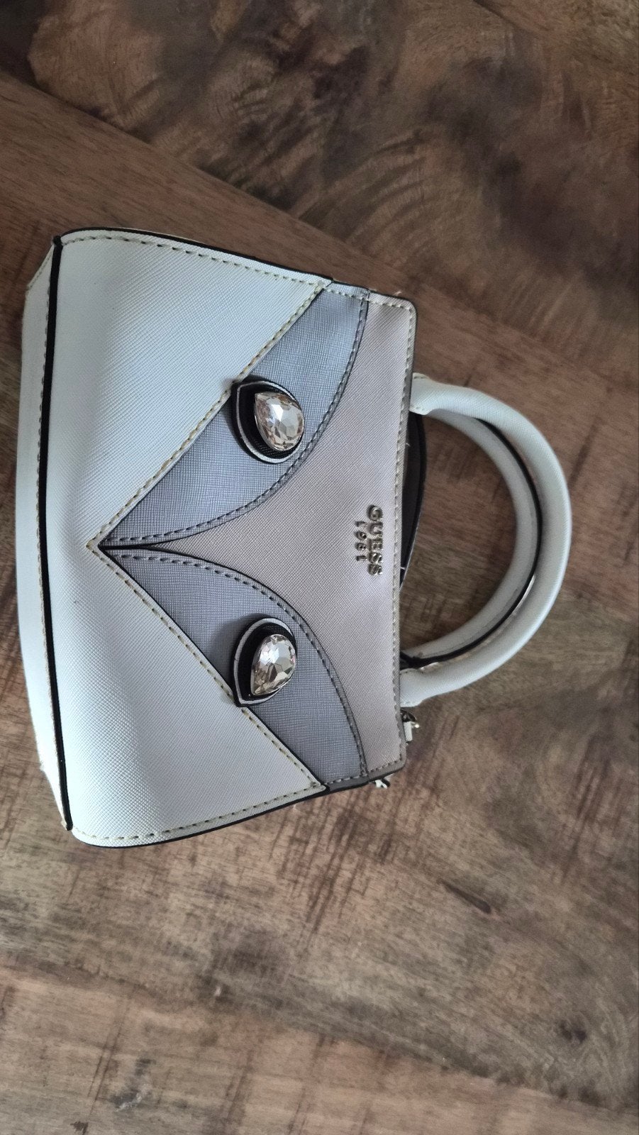 Guess Kizzy Owl tas, Ophalen of Verzenden, Gebruikt, Beige, Schoudertasje
