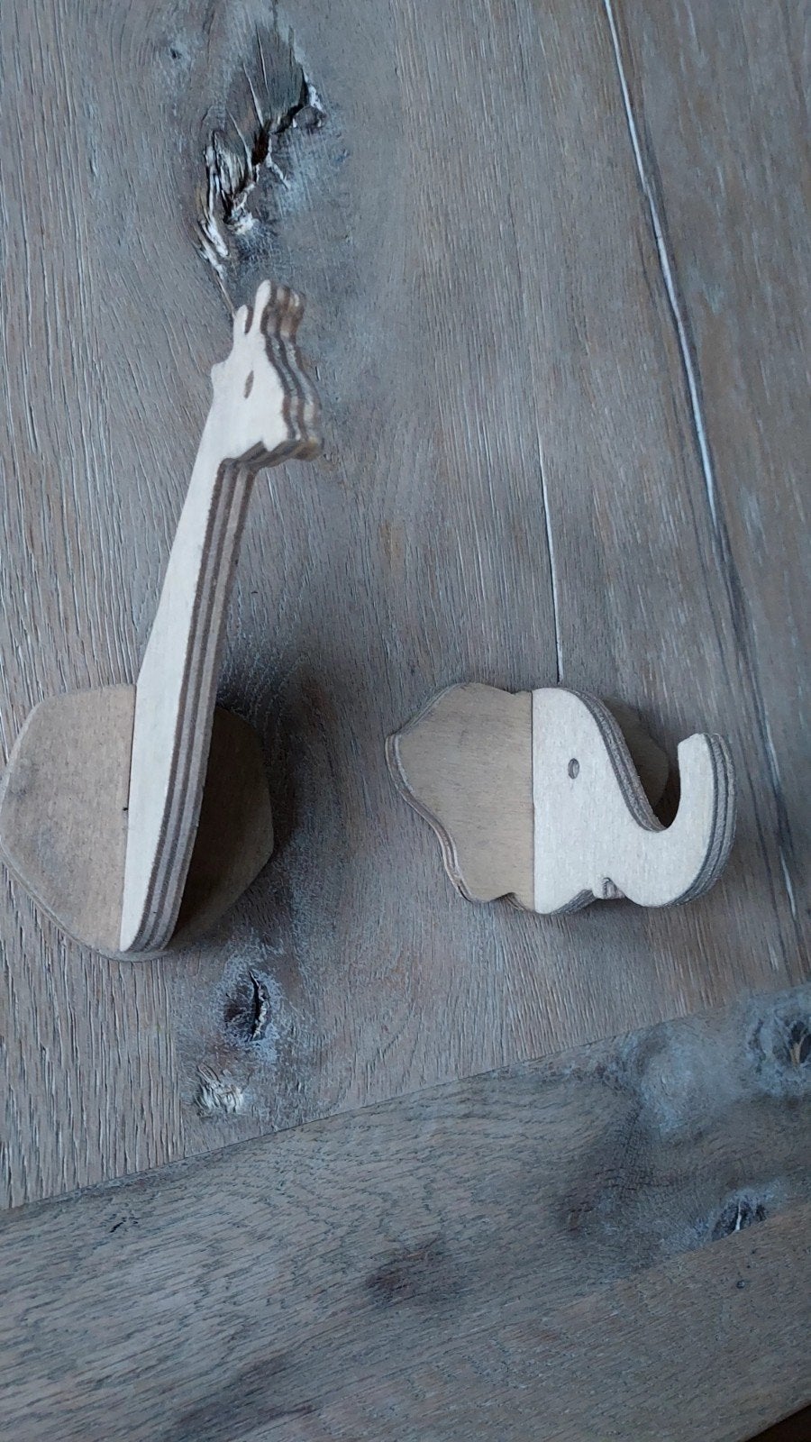 Leuke houten dierenhaakjes / kapstok voor kinderkamer, Huis en Inrichting, Woonaccessoires | Kapstokken, Gebruikt, Wandhaken, Ophalen of Verzenden