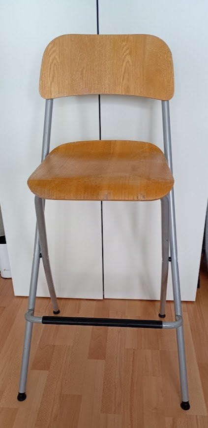 inklapbare houten barkruk, 1 kruk, Ophalen, 60 tot 90 cm