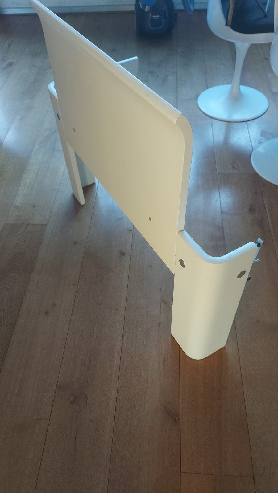 2 poten en achterwand Auping Auronde hoog model, hoogglans, Huis en Inrichting, Slaapkamer | Bedden, Ophalen, Gebruikt, 90 cm