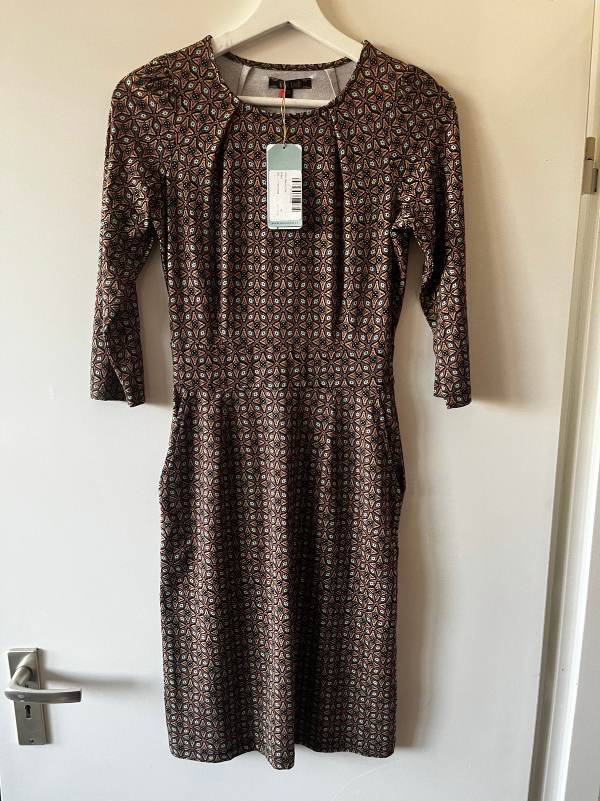 King Louie Jurk Maat XS Nieuw met prijskaartje, Kleding | Dames, Ophalen of Verzenden, Nieuw, Maat 34 (XS) of kleiner, Meerkleurig