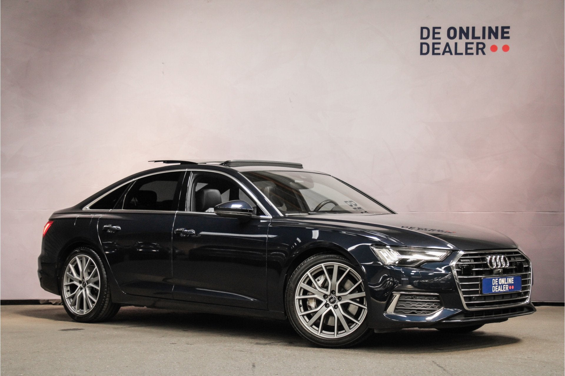 Audi A6 Limousine 50 TFSIe Quattro ProLine+ |Pano|Leder|Sfee, Auto's, Audi, Automaat, Gebruikt, Euro 6, Blauw