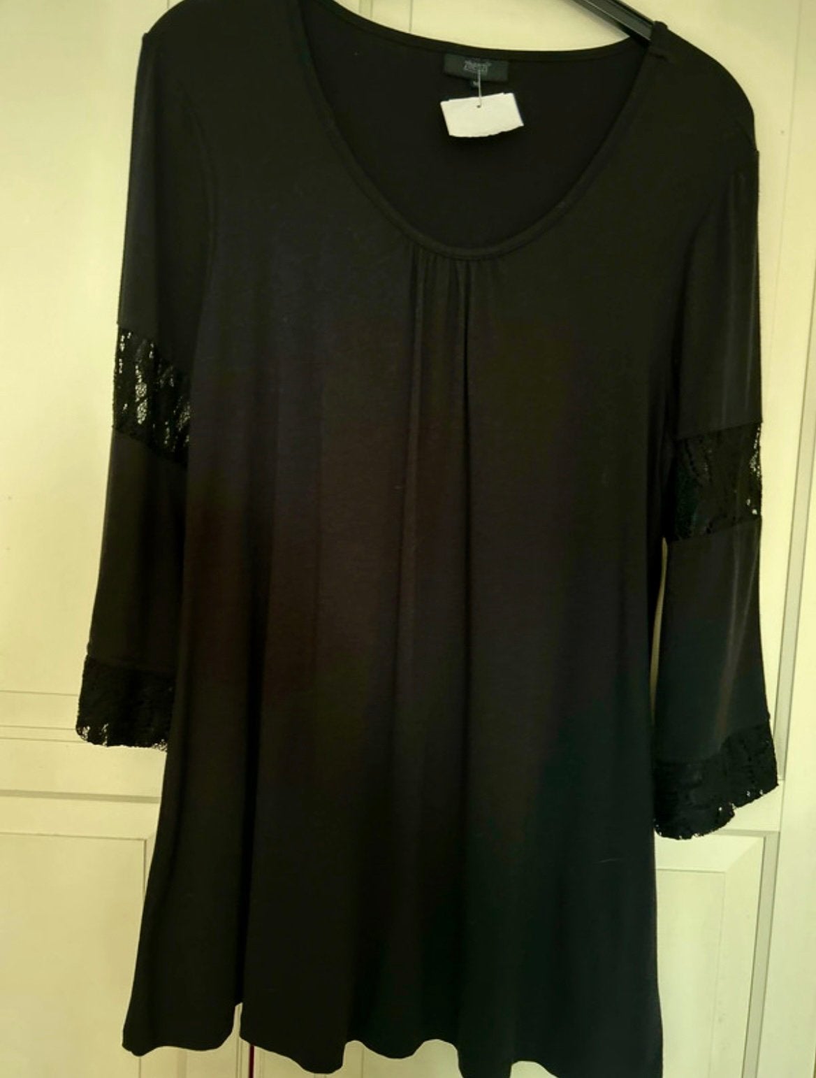 Zhenzi Zwart stretch tuniek 44, Ophalen of Verzenden, Nieuw, Zwart, Blouse of Tuniek