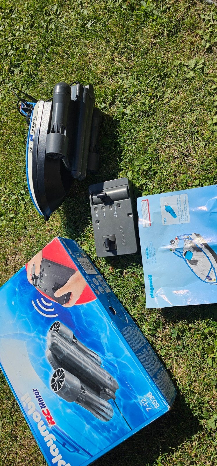 Playmobil boot met motor (5536), Ophalen, Gebruikt, Complete set, Boot/Schip