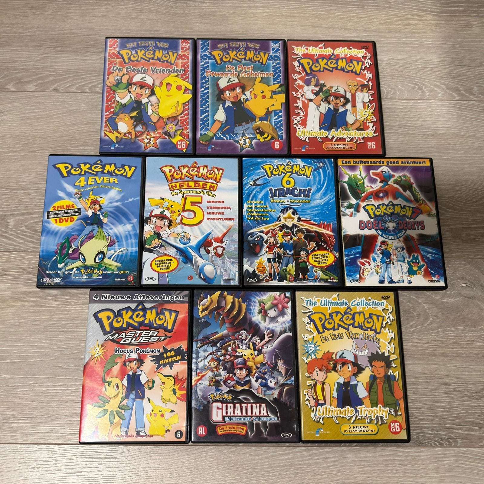 Collectie Pokémon DVD’s - 10 stuks, Cd's en Dvd's, Zo goed als nieuw, Alle leeftijden, Anime (Japans), Ophalen of Verzenden