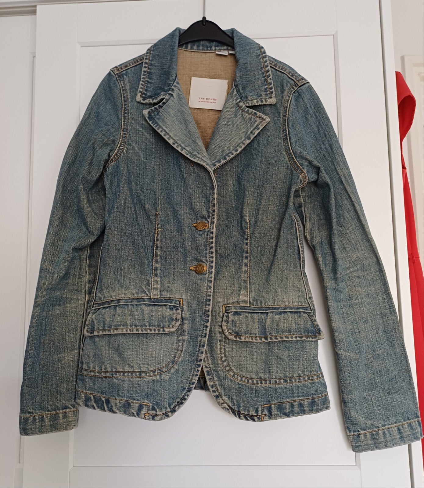 Zara TRF Denim spijkerjasje maat xs/s, Blauw, Ophalen of Verzenden, Zo goed als nieuw, TRF Denim