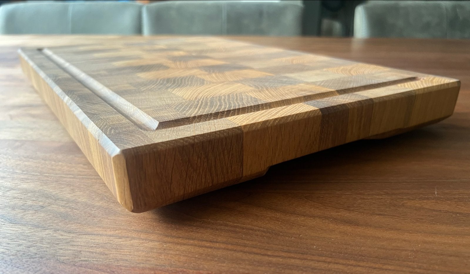 Massief eikenhouten snijplank, Huis en Inrichting, Hout, Snij-/serveerplank, Nieuw, Ophalen of Verzenden