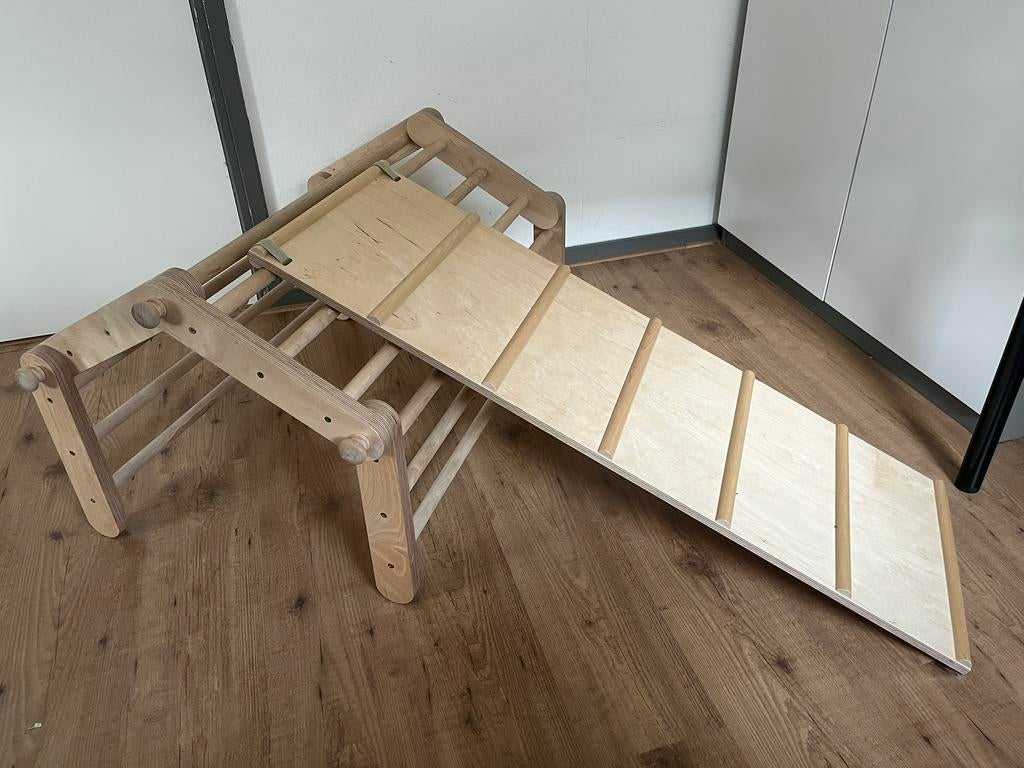 Ette tete mopitri klimrek met loopplank/glijbaan, Kinderen en Baby's, Speelgoed | Houten speelgoed, Ophalen, Zo goed als nieuw