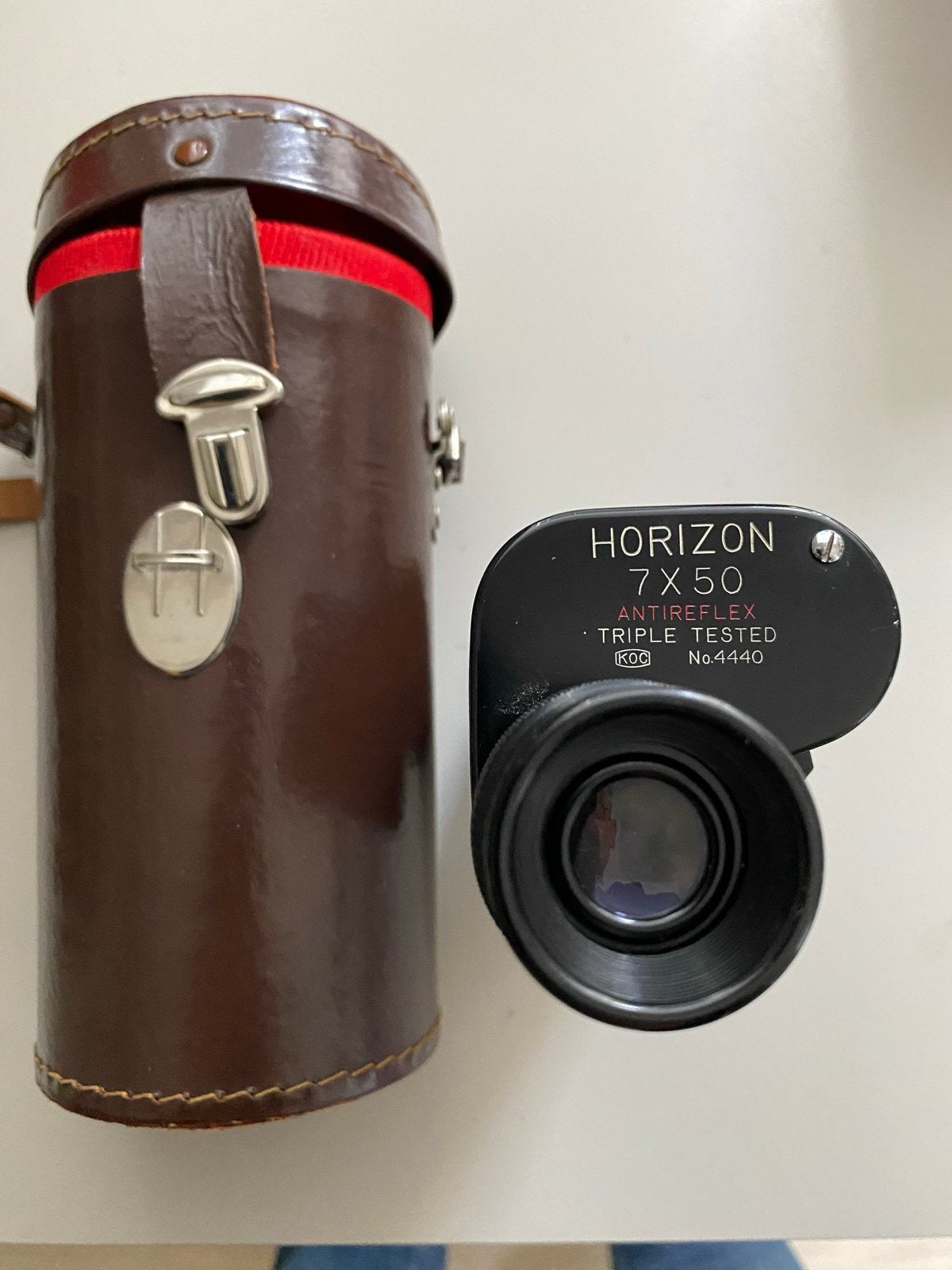 Horizon 7x50 Monoculair met leren etui - Antireflex, Gebruikt, Minder dan 8x, Overige typen, Ophalen of Verzenden