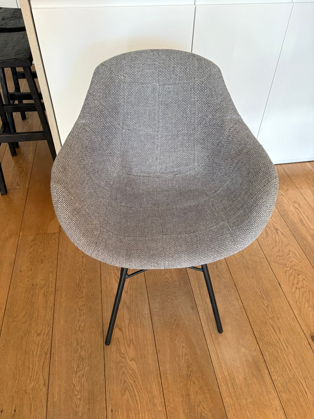 Dyyk eetkamerstoelen grijs, Ophalen, Gebruikt, Vijf, Zes of meer stoelen, Stof
