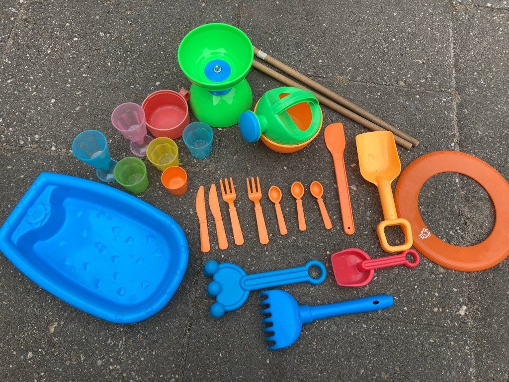 Strand zandbak speelset boot zee plastic schep gieter set!, Kinderen en Baby's, Speelgoed | Buiten | Los speelgoed, Zo goed als nieuw