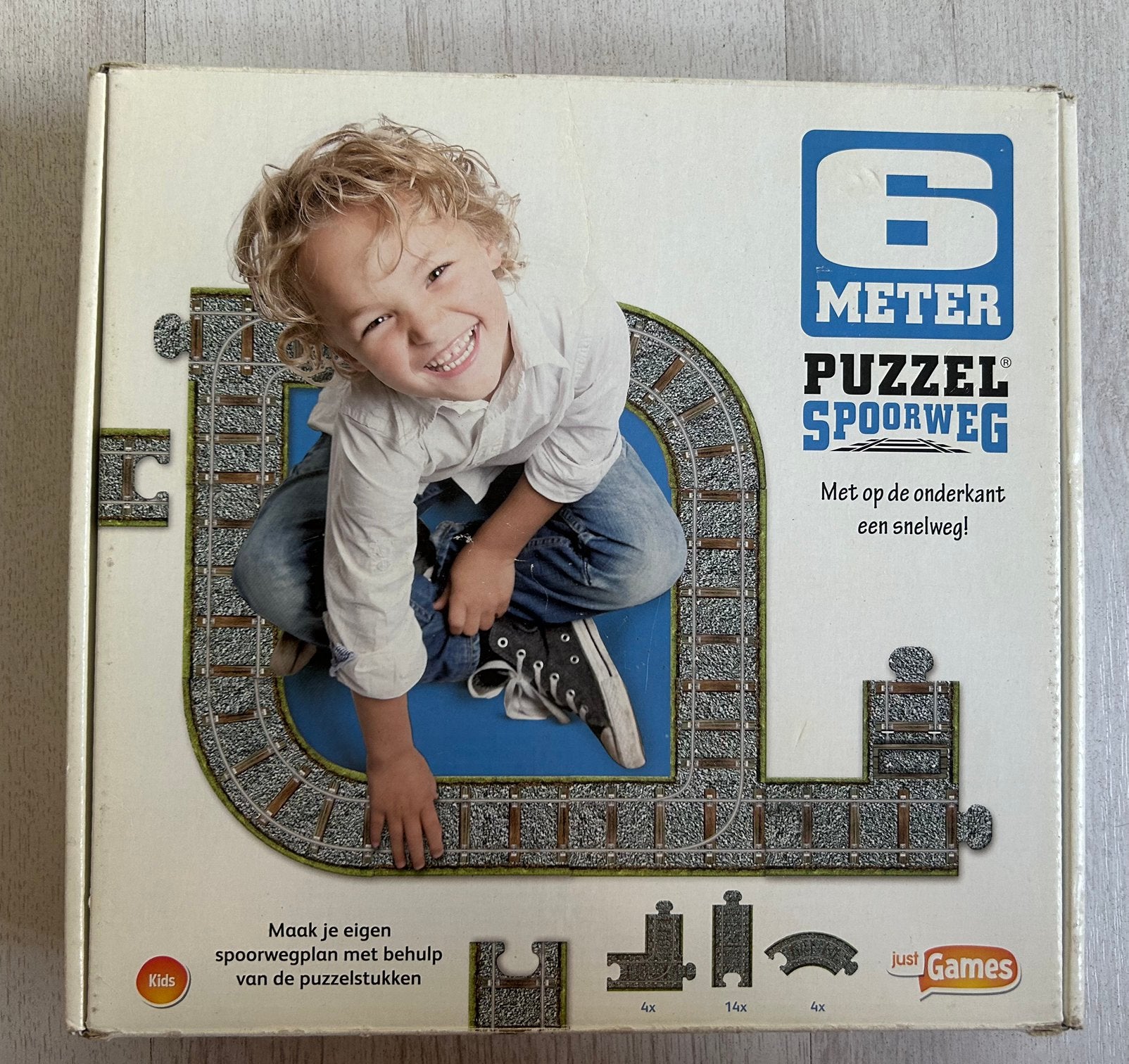 Puzzel 6m spoorweg en snelweg op onderkant, Ophalen of Verzenden, Gebruikt