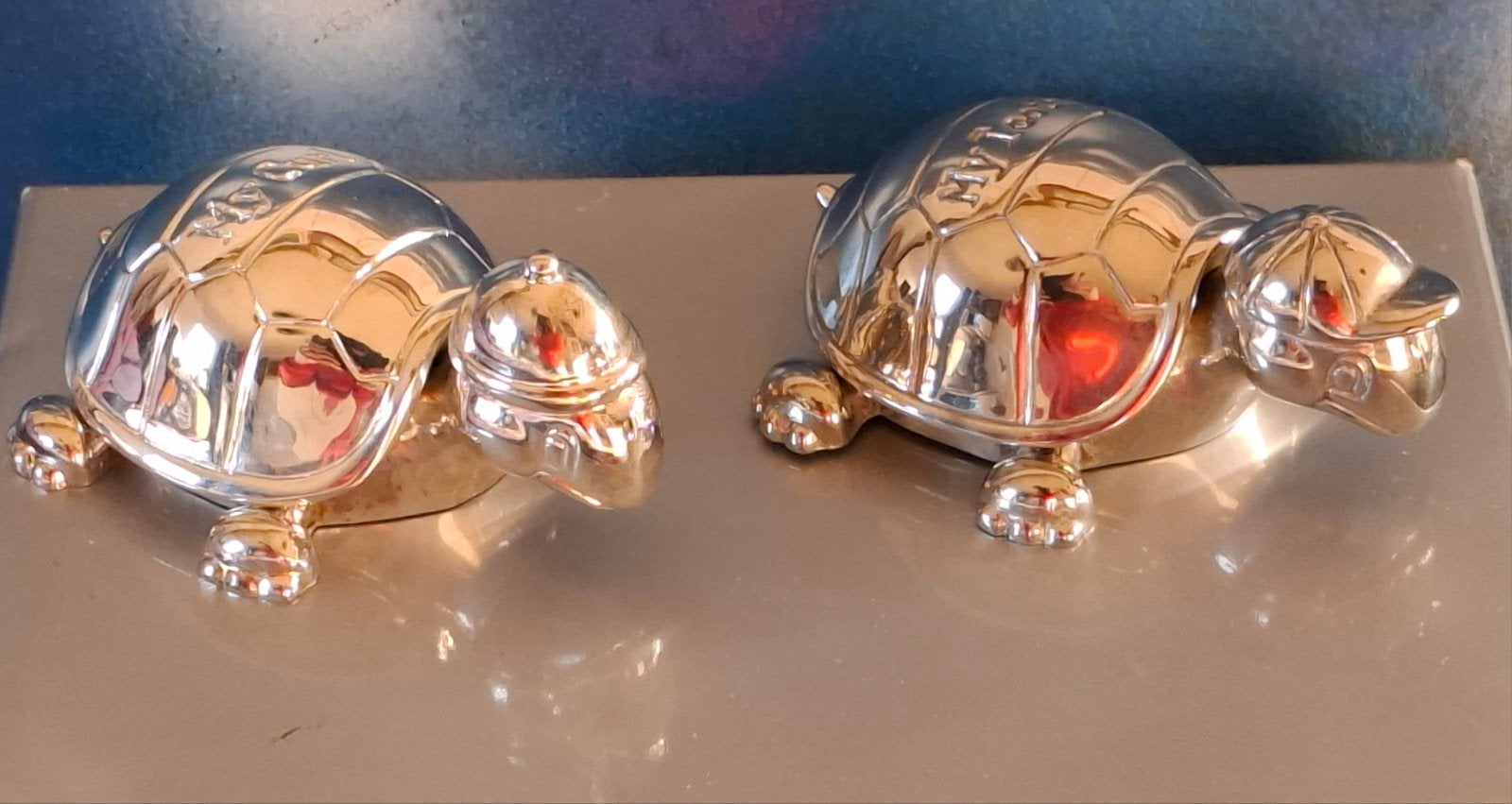 My teeth, my curling. Turtle. Silverplated. * Zie tekst., Ophalen, Zo goed als nieuw