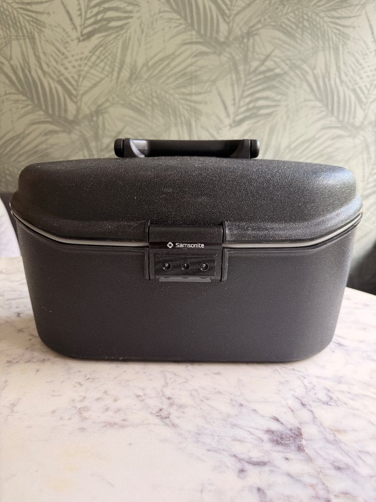 Originele Samsonite Beauty Vanity Case – Zwart hardcase, Ophalen, Zwart, Met slot, Zo goed als nieuw