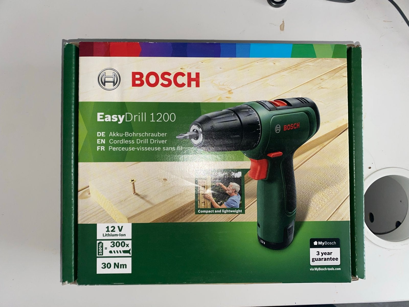 Bosch EasyDrill 1200 Accu-Boorschroefmachine 12V, Bosch, Info@bosch.nl, Ophalen of Verzenden, Minder dan 400 watt