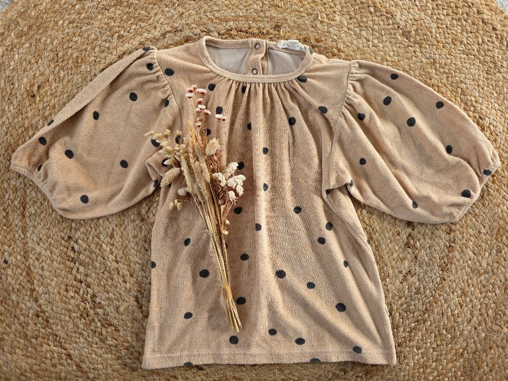 Beige gestipt House of Jamie truitje maat 134, Gebruikt, Meisje, Trui of Vest, Ophalen of Verzenden