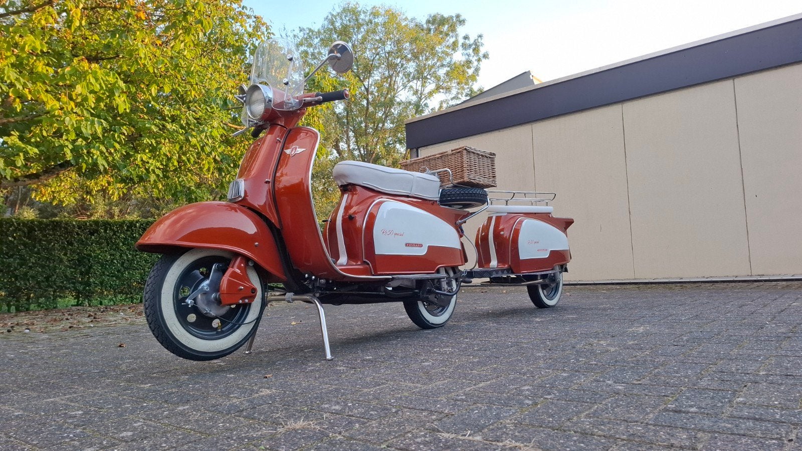 Zeldzame Zundapp Roller met aanhanger in showroomstaat, Ophalen, Overige modellen, Maximaal 45 km/u, Zo goed als nieuw
