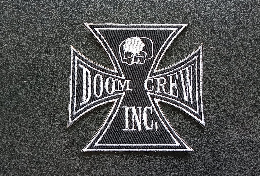 Black label society  zeer mooie doom crew  patch b80 metal, Verzenden, Nieuw, Kleding