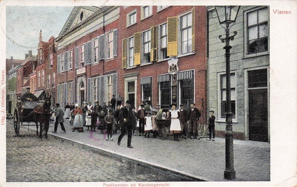 703-141-009 Vianen Postkantoor en Kantongerecht, Ophalen of Verzenden, Voor 1920, Utrecht