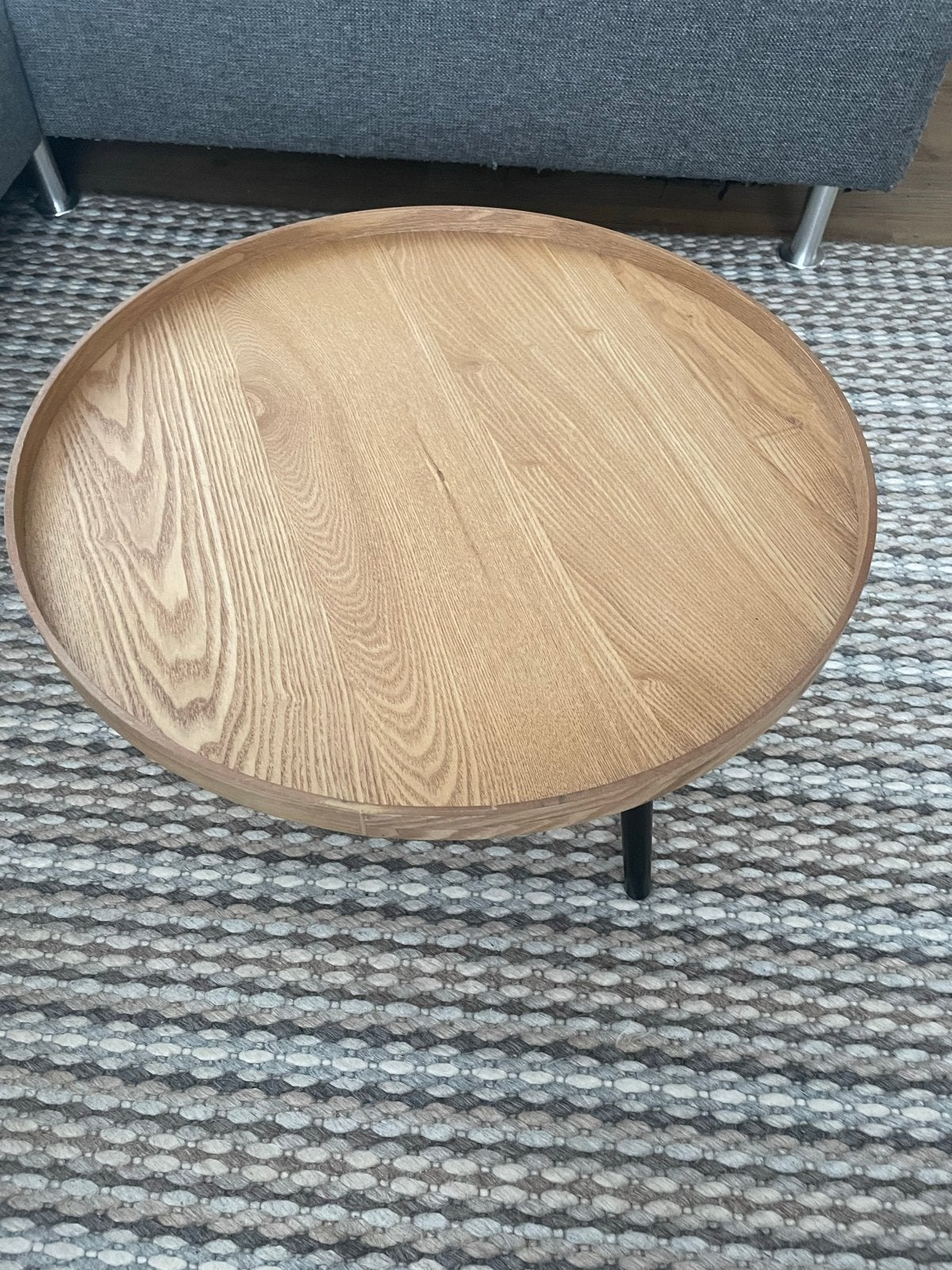 Ronde bijzettafel Woood Mesa , 60 cm eikenhout, Ophalen, Gebruikt, 50 tot 100 cm, Eikenhout
