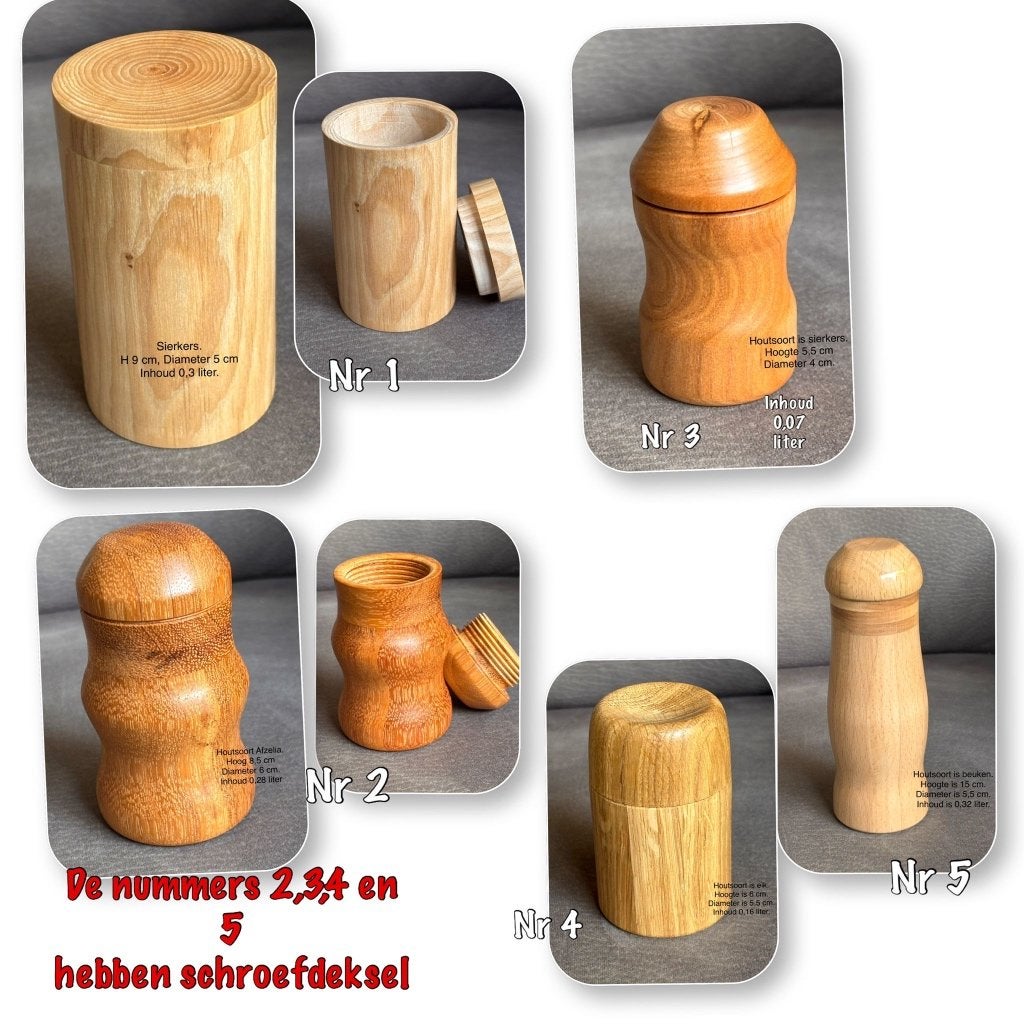 Kleine mini, Houten Urn, Ophalen of Verzenden, Nieuw, Hout