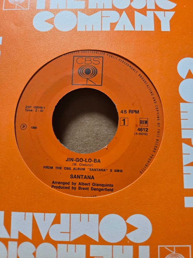 Santana - Jin-go-lo-ba, Beschermende buitenhoes, Ophalen of Verzenden, Gebruikt, Pop
