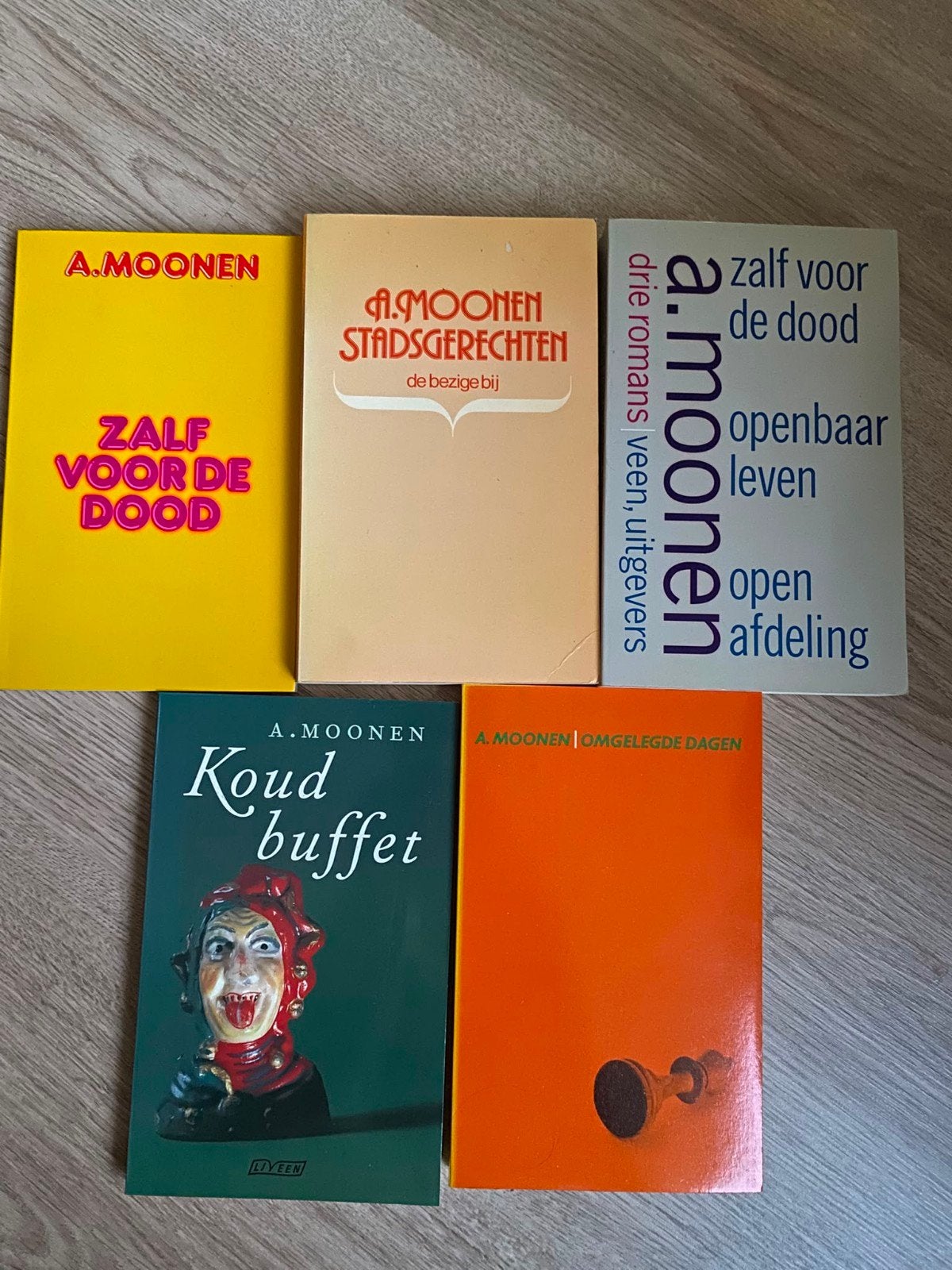 Unieke bundel A. Moonen boeken – Literaire cultklassiekers!, Ophalen of Verzenden, Gelezen, Overige uitgevers