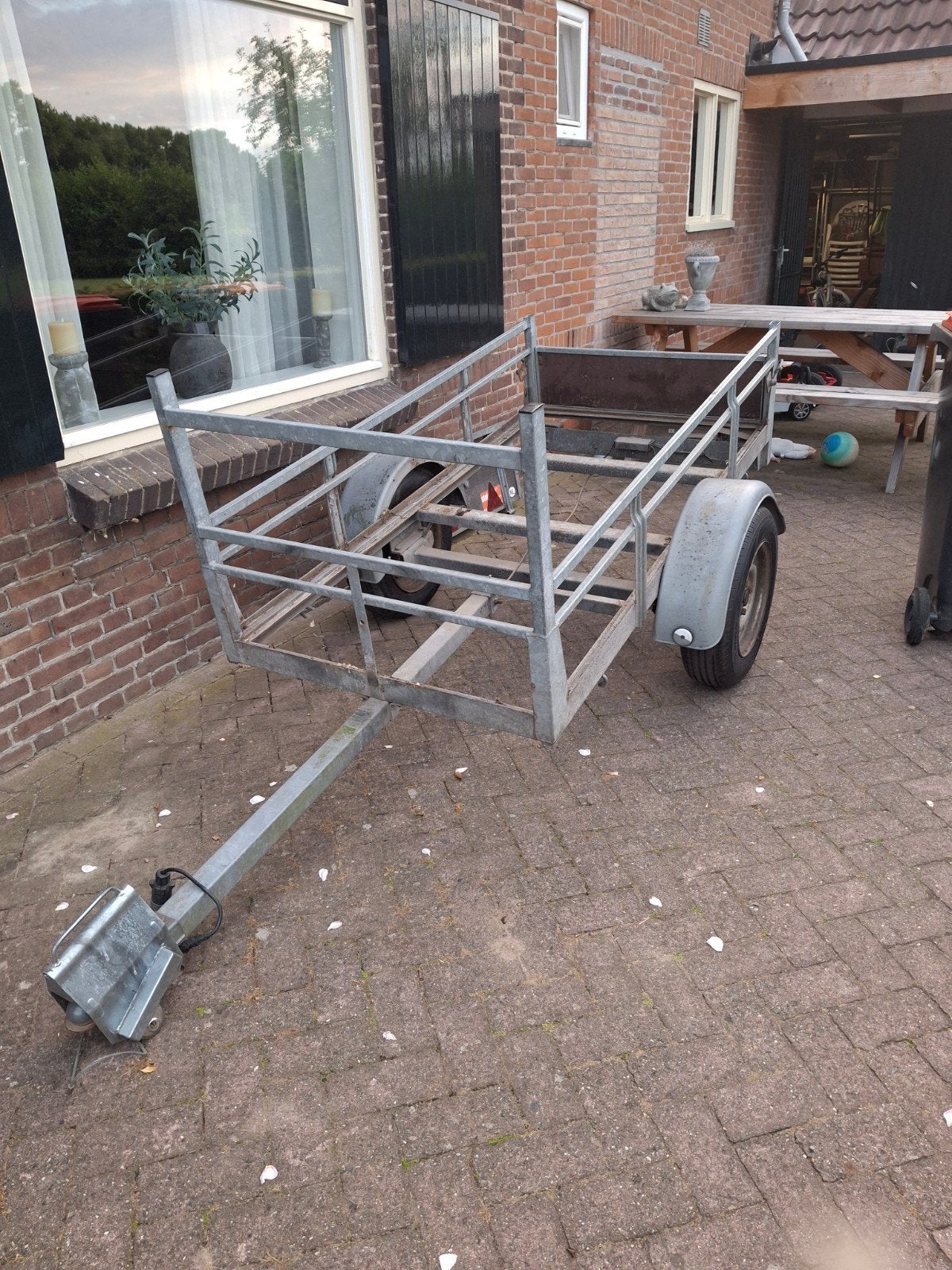 2 aanhangers te koop Gegalvaniseerde aanhanger, Ophalen, Gebruikt