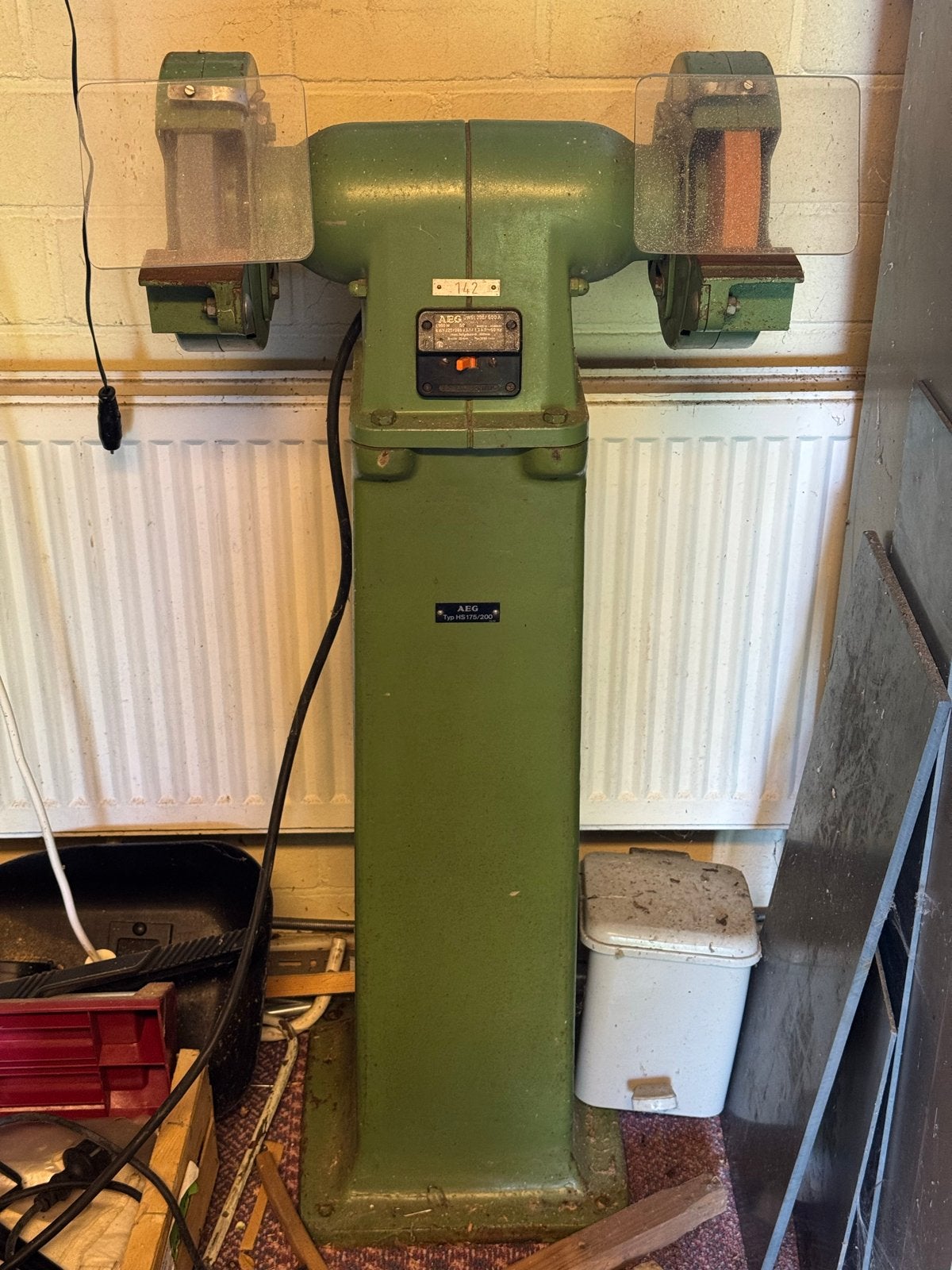 AEG Werkbankslijpmachine HS175/200 - Robuust en Krachtig, Ophalen, Gebruikt, 1000 watt of meer, Werkbankslijpmachine