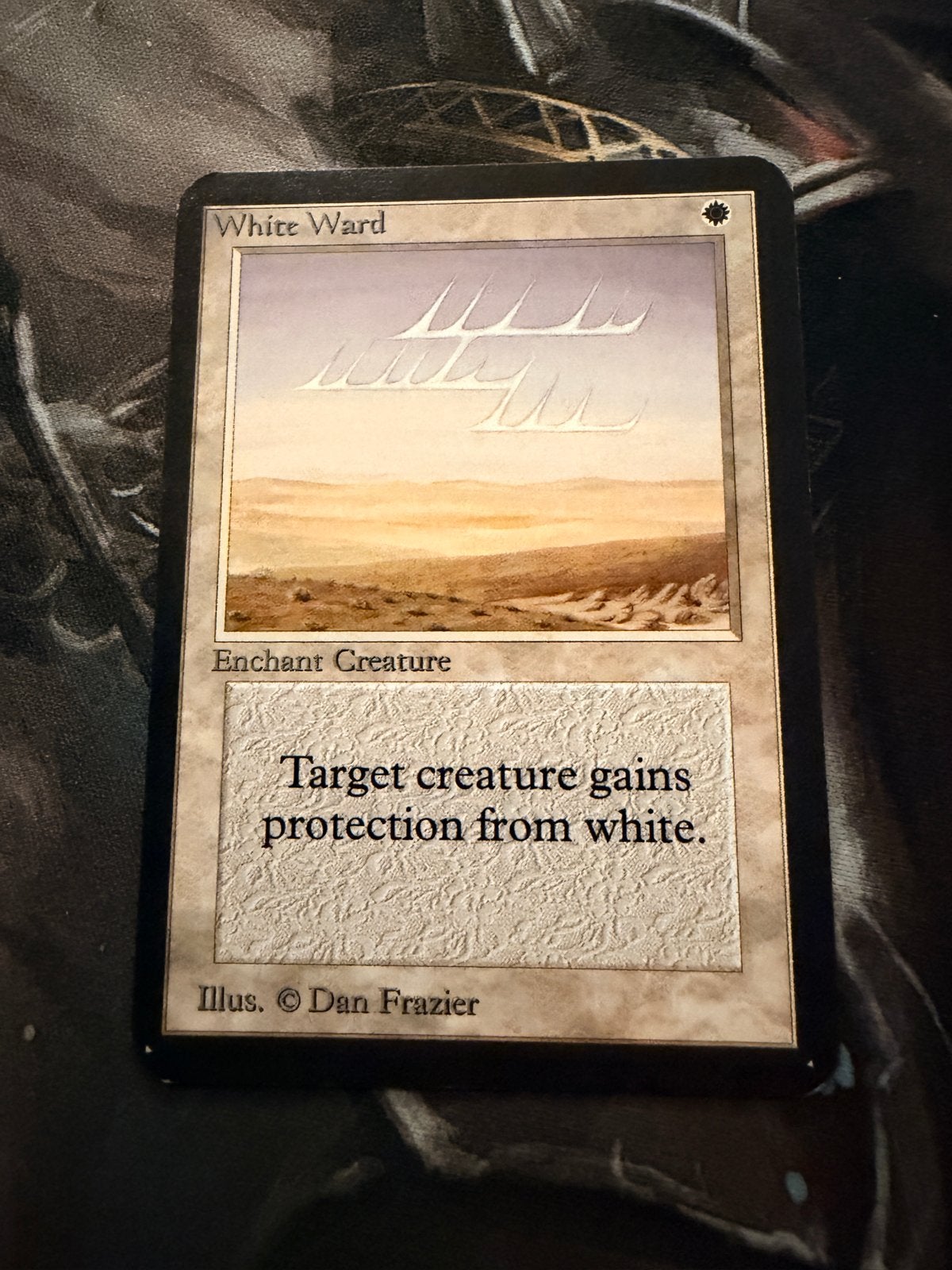 Magic: The Gathering - White Ward (Alpha) - Zeldzame kaart, Ophalen of Verzenden, Zo goed als nieuw, Losse kaart