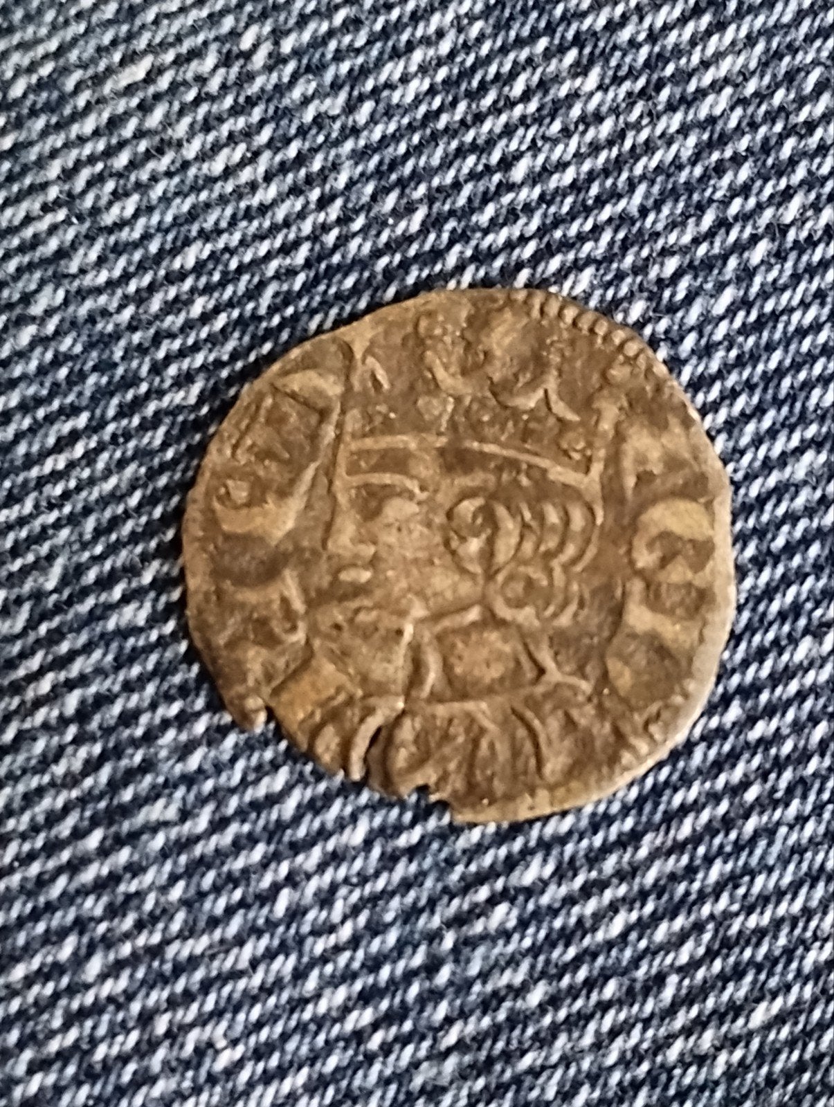 zilveren munt Spanje 1284-1295 Sancho IV, Ophalen of Verzenden, Overige landen, Zilver