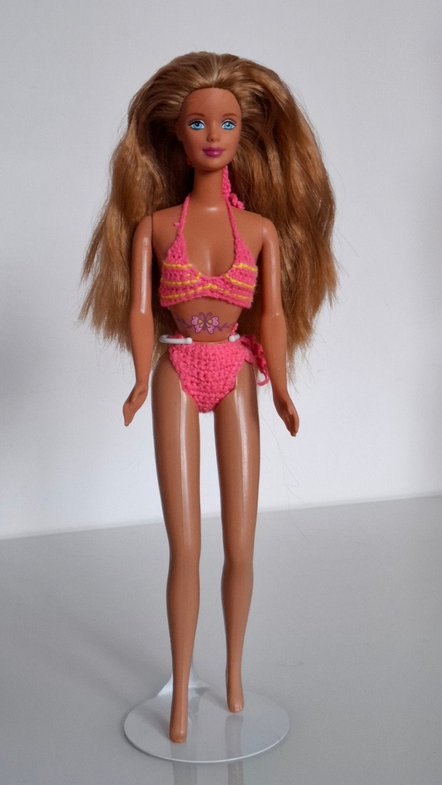 butterfly bikini Barbie met gehaakte bikini, Ophalen of Verzenden