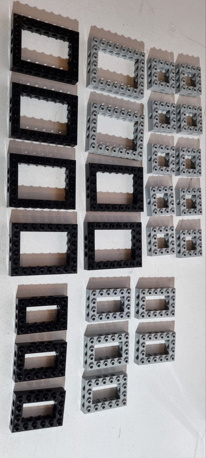 LEGO partij Technic onderdelen open center  6x8, 4x6, 4x4, Gebruikt, Lego, Ophalen of Verzenden, Technic