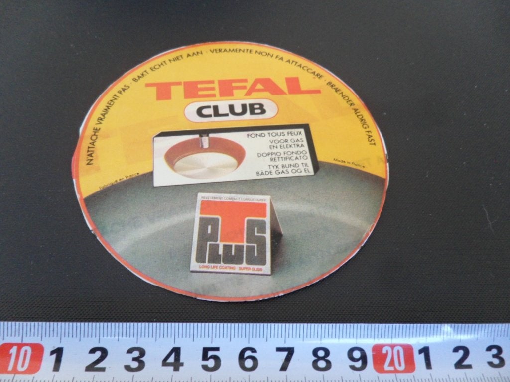 sticker TEFAL club T Plus, Verzamelen, Ophalen, Zo goed als nieuw