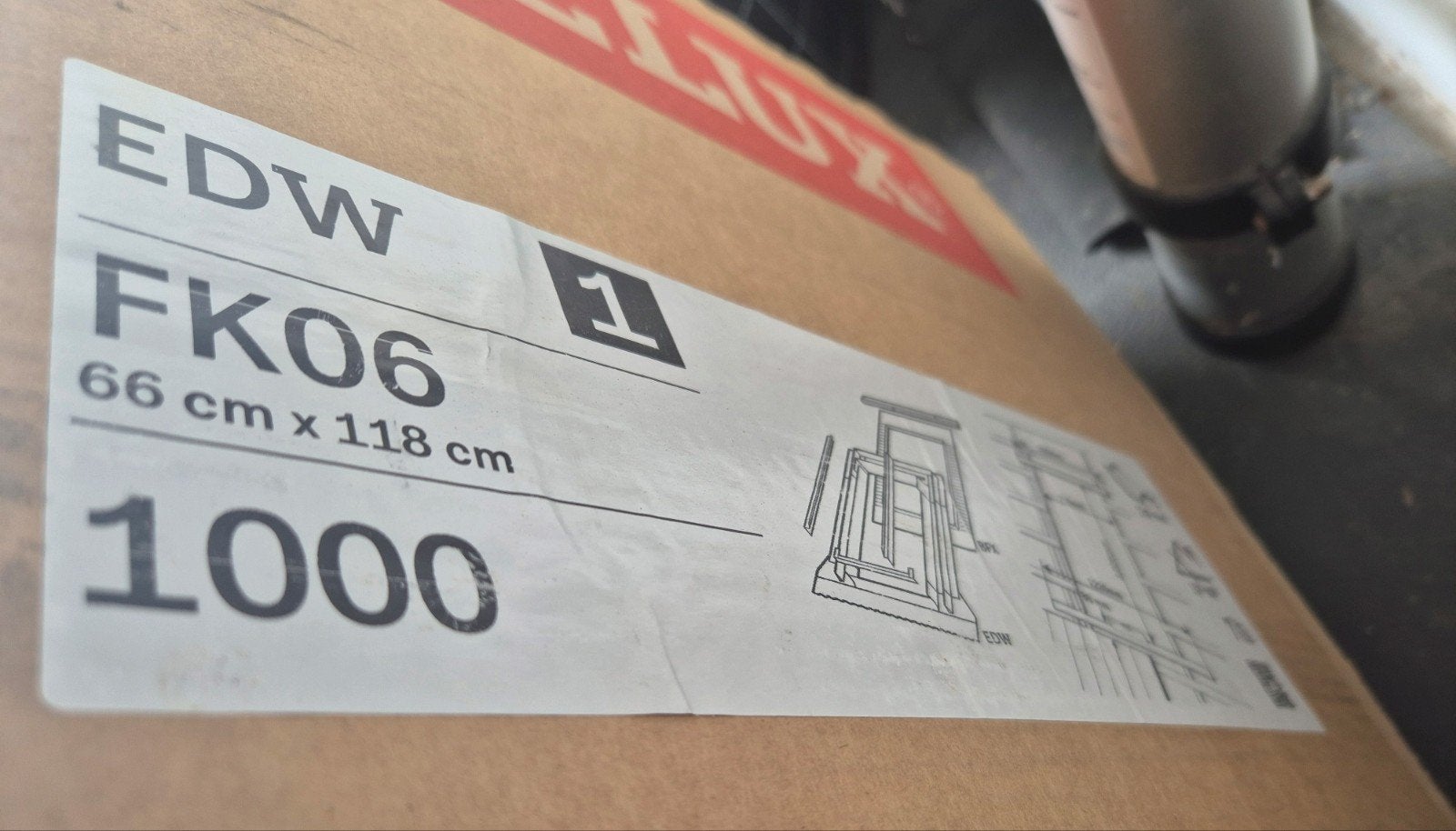 VELUX gootstukken 1 set nieuw EDW FK06, Ophalen, Minder dan 80 cm, Nieuw, 80 tot 120 cm