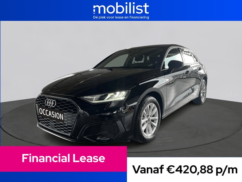 Audi A3 Sportback 30 TFSI 110Pk Pro Line (bj 2024), Gebruikt, Zwart, Origineel Nederlands, Bedrijf