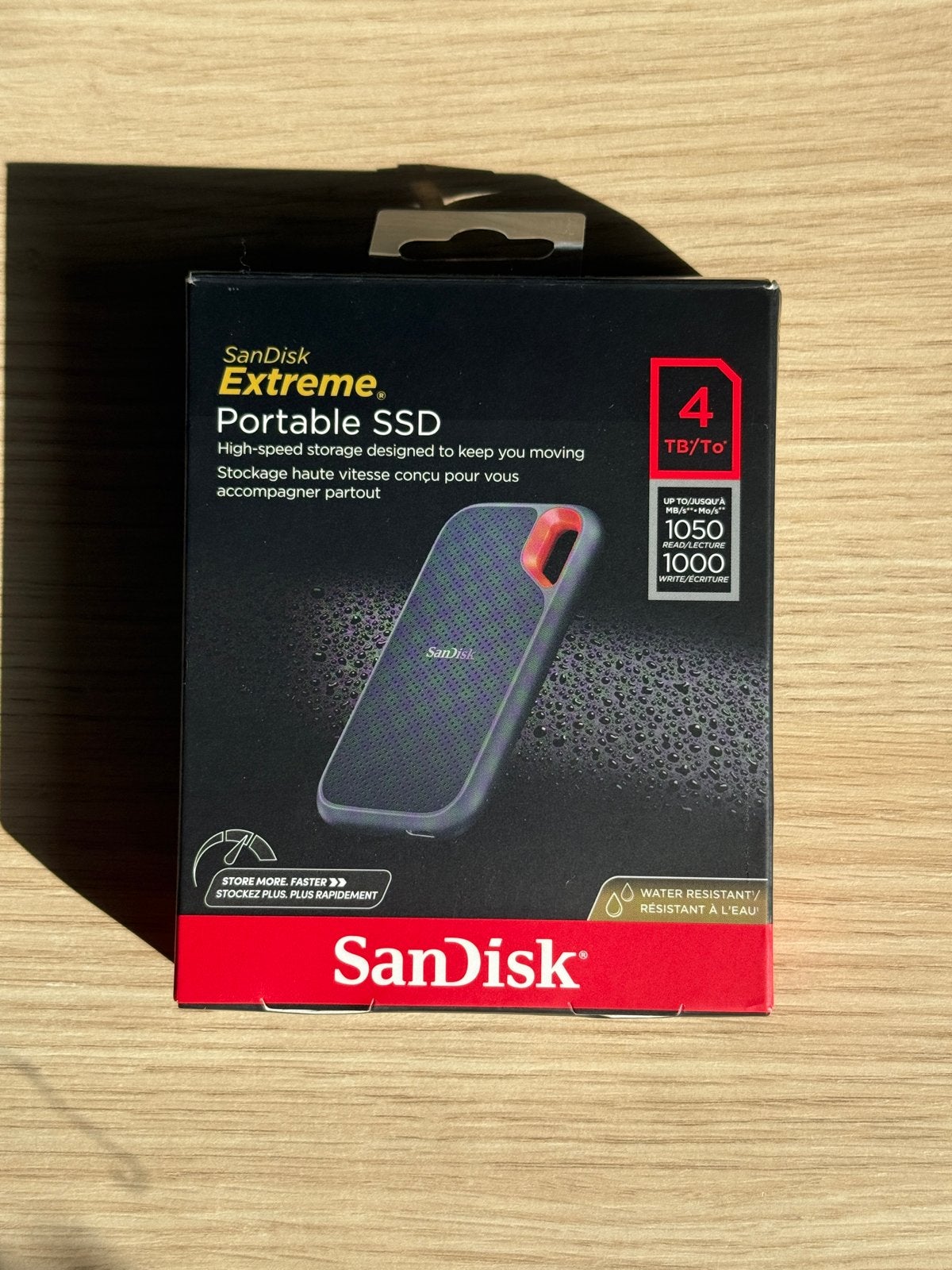 SanDisk Extreme Portable SSD 4TB - Nieuw in doos, Computers en Software, Server, SSD, Nieuw, Ophalen of Verzenden