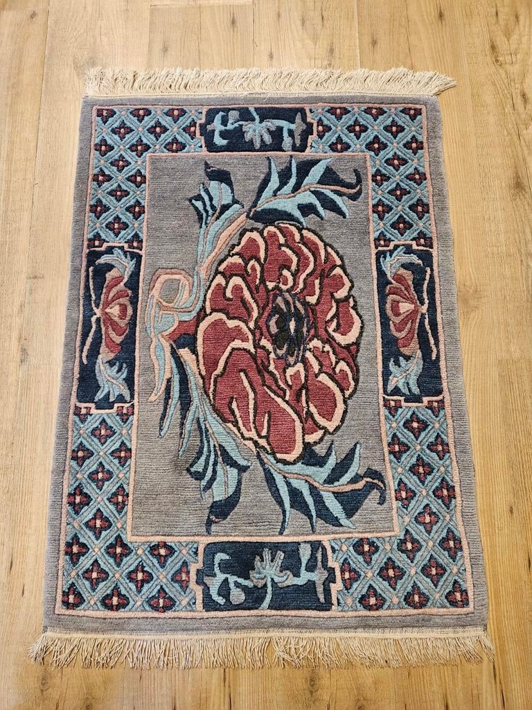 Handgeknoopt oosters tapijt nepal 90x64, Huis en Inrichting, Stoffering | Tapijten en Kleden, Nieuw, 50 tot 100 cm, 50 tot 100 cm