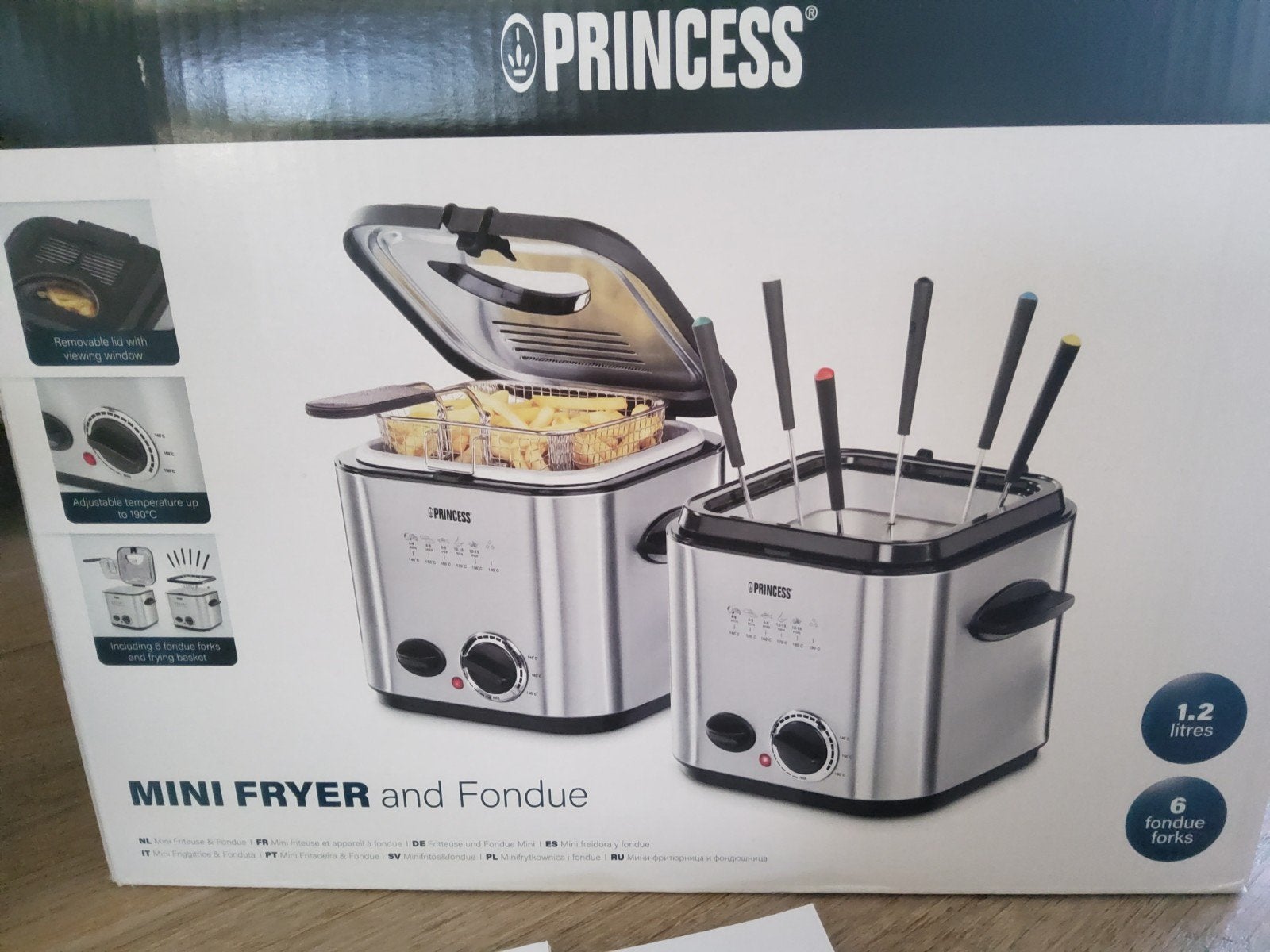 Princess Mini Fryer en Fondue, klein model frituurpan/fondue, Ophalen, Zo goed als nieuw
