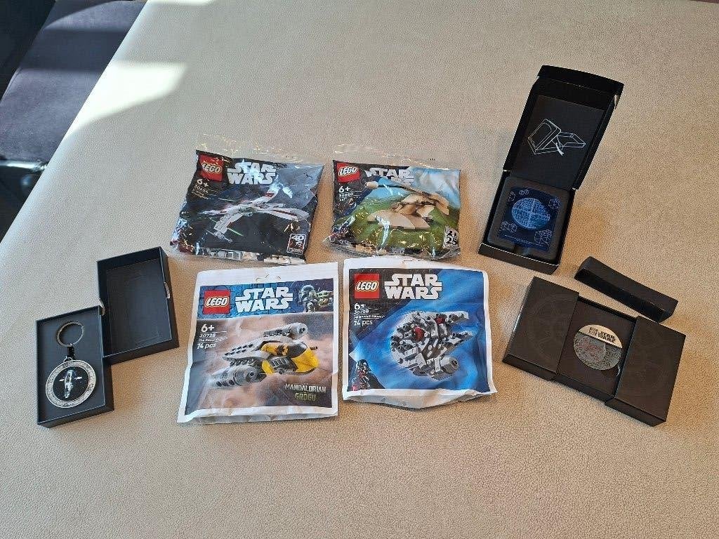 lego star wars accessoires en pollybags en een keychain, Star Wars, Compleet, Lego, Nieuw