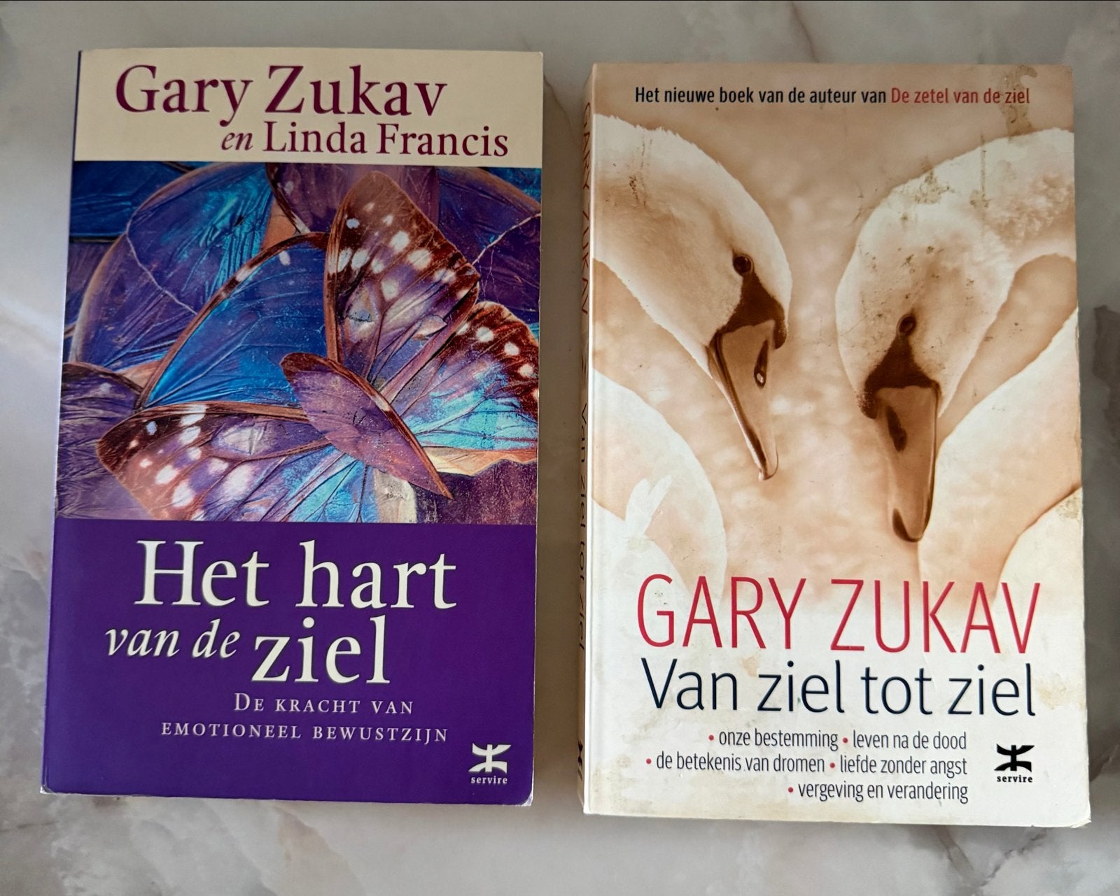 Gary Zukav - Het hart van de ziel & Van ziel tot ziel (2 boe, Ophalen of Verzenden, Gelezen