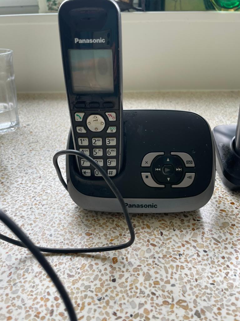 Huis Telefoon set panasonic, Ophalen, Gebruikt, 2 handsets
