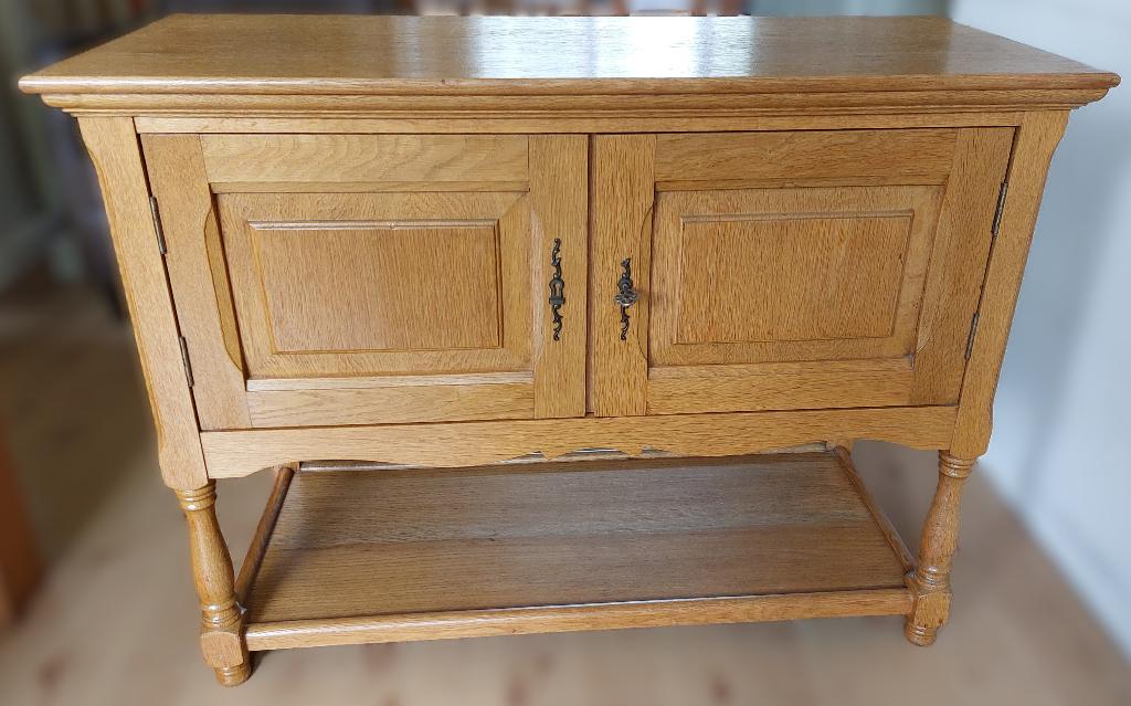 Art deco eikenhouten dressoir kastje met onderplank, Antiek en Kunst, Ophalen