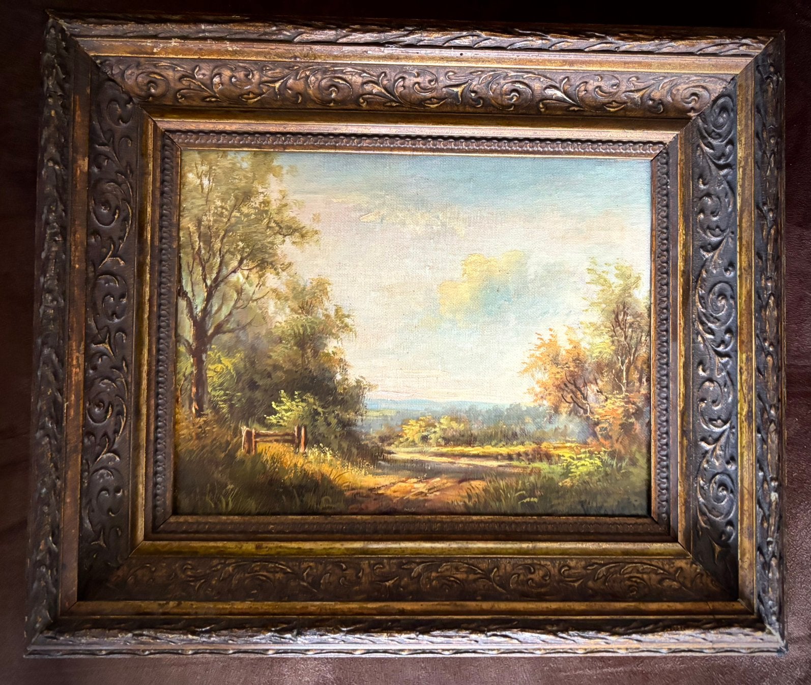 Willem Korteling (1889 -1964) - Olieverf., Paneel, Ophalen of Verzenden, Gesigneerd, Landschap