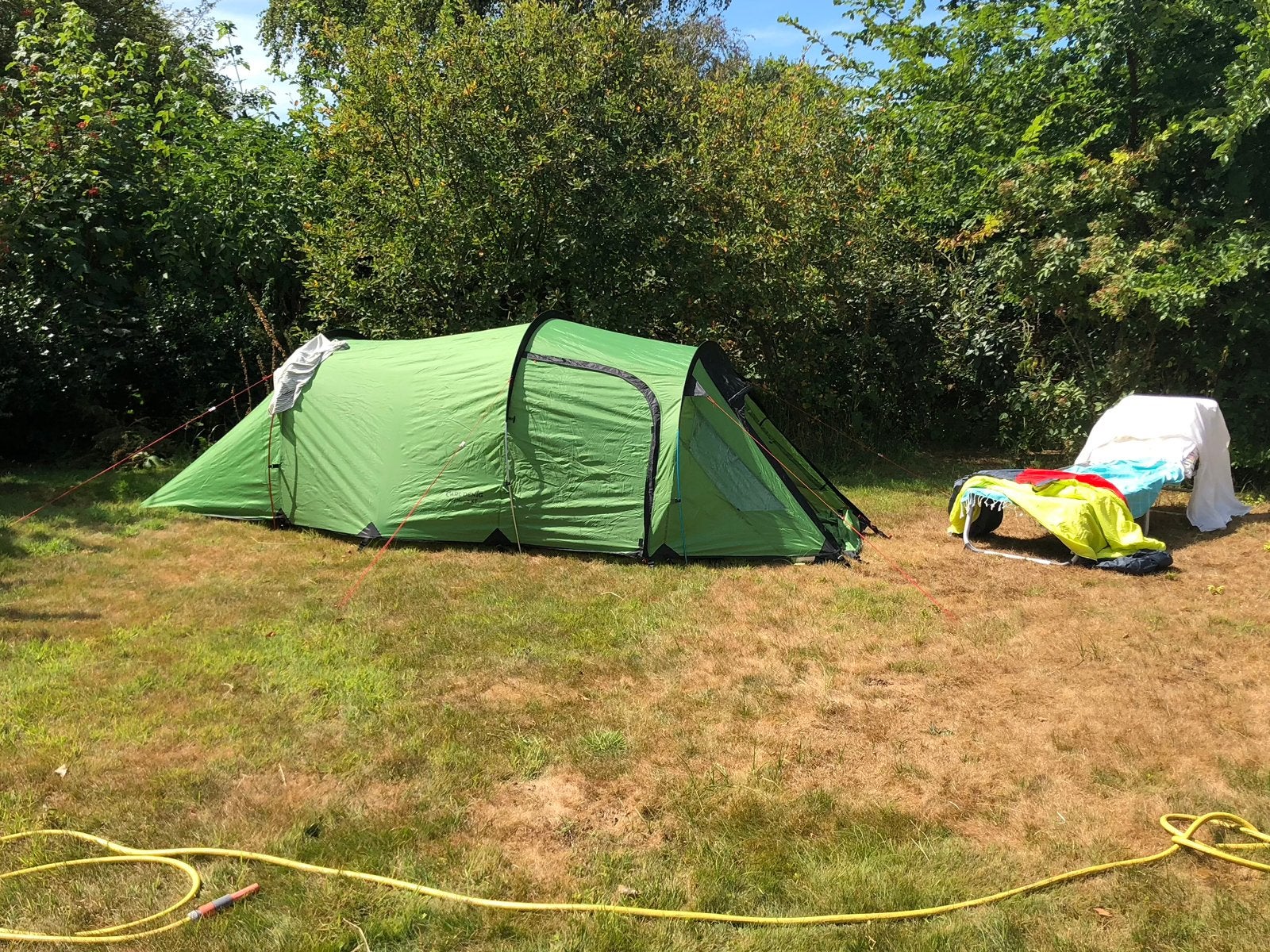 Compacte trekkingtent Jupiter 2xT, Ophalen, Zo goed als nieuw, Tot en met 2